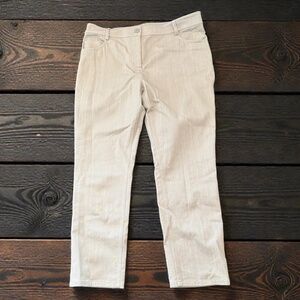 Akris Punto Cotton Stretch Jeans in Cashew size 10